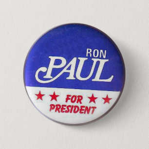 Bóton Redondo 5.08cm Paul para o presidente Botão