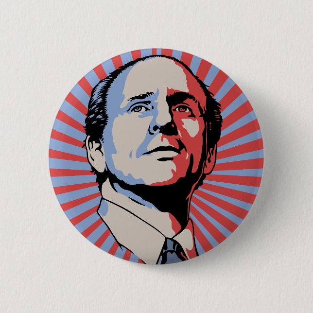 Bóton Redondo 5.08cm Paul Wellstone (Frente)