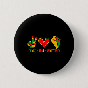 Bóton Redondo 5.08cm Paz Amor 1865 Dia da Independência Negro