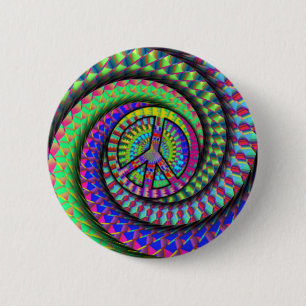 Bóton Redondo 5.08cm paz-espiral