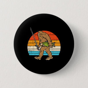 Bóton Redondo 5.08cm Pé Grande Sasquatch Pesca Retro Pescador Homens Mu