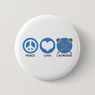 Bóton Redondo 5.08cm Peace Love Lacrosse