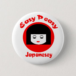 Bóton Redondo 5.08cm Peasy fácil Japanesey