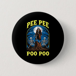 Bóton Redondo 5.08cm Pee Poo Poo Maldito Gen Z Memória Engraçado Esquel