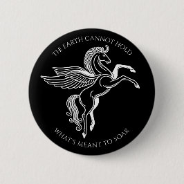 Bóton Redondo 5.08cm Pegasus Alado: Mitologia Grega Inspiracional