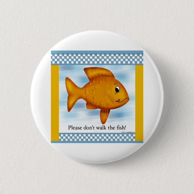 Bóton Redondo 5.08cm Peixe dourado (Frente)