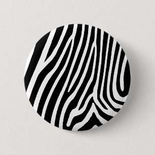Bóton Redondo 5.08cm pele de zebra, padrões