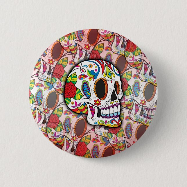 Bóton Redondo 5.08cm Peles de Açúcar (Frente)