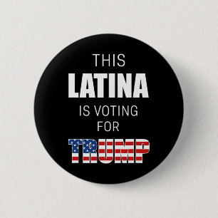 Bóton Redondo 5.08cm Pelo Presidente Eleitoral Trump 2020 Mulheres hisp