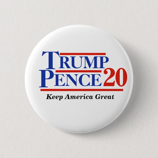 BÓTON REDONDO 5.08CM PENA DE TRUMP 2020 (Frente)