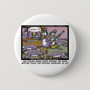 Bóton Redondo 5.08cm Penguin Definindo o Perfil Funny Oferece Camisetas