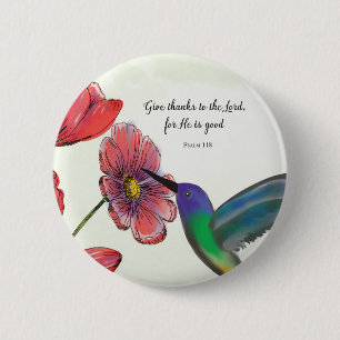 Bóton Redondo 5.08cm Pensamento Religioso de Flores de Você com Beija-f