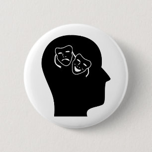 Bóton Redondo 5.08cm Pensamento sobre o teatro