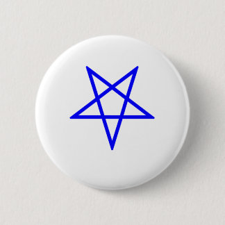 Bóton Redondo 5.08cm Pentagram azul invertido