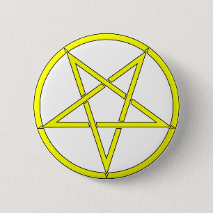 Bóton Redondo 5.08cm Pentagram cinco da estrela 5 cómicos clássicos d