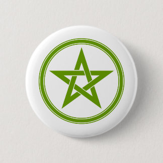 Bóton Redondo 5.08cm Pentagram verde-oliva do Pentacle