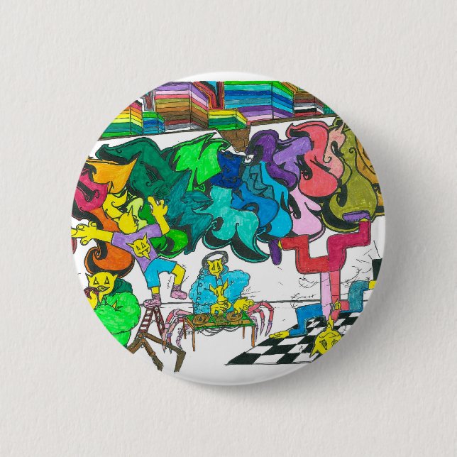 Bóton Redondo 5.08cm PercentumHipHop (Frente)