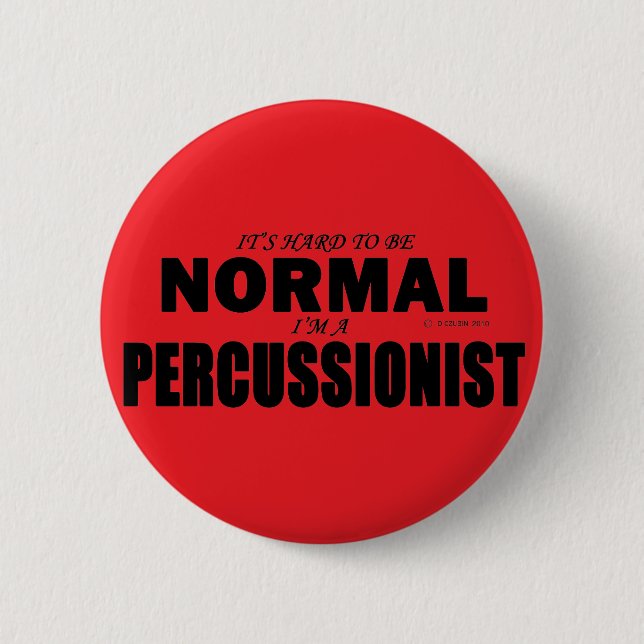 Bóton Redondo 5.08cm Percussionista Normal (Frente)