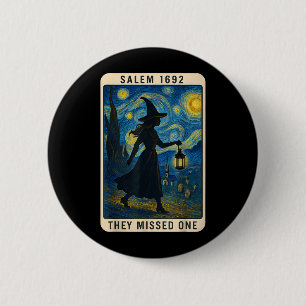 Bóton Redondo 5.08cm Perderam Um Tarot Van Gogh Salem 1692 Hallowee