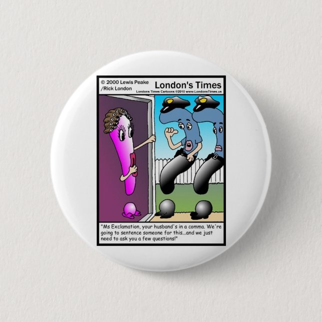 Bóton Redondo 5.08cm Pergunta Policial Engraçado Presentes e Camisetas (Frente)