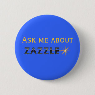 Bóton Redondo 5.08cm Pergunte-me sobre Zazzle