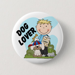 Bóton Redondo 5.08cm Persiga camisas e presentes louros do menino T do