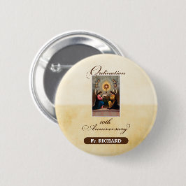 Bóton Redondo 5.08cm Personalizar, 10ª Ordenação Anniversário