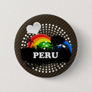 Bóton Redondo 5.08cm Peru frutado bonito