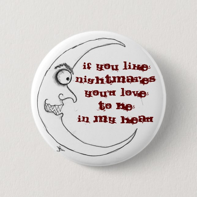 Bóton Redondo 5.08cm Pesadelo (Frente)
