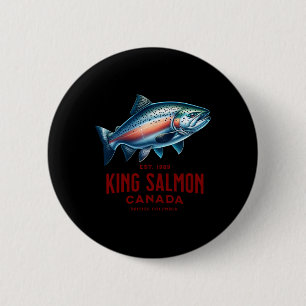 Bóton Redondo 5.08cm Pesca no rio King Salmon na Colúmbia Britânica Can