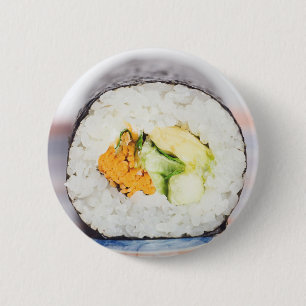 Bóton Redondo 5.08cm Pescado e arroz