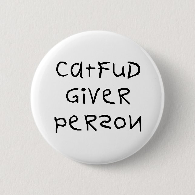 Bóton Redondo 5.08cm Pessoa do doador de Fud do gato (Frente)