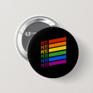 Bóton Redondo 5.08cm Pete LGBT Arco-Íris