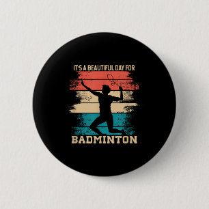 Bóton Redondo 5.08cm Peteca de Badminton Raquete Jogador de Badminton