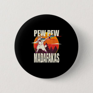 Bóton Redondo 5.08cm Pew Pew Madafakas Pew Pew Madafakas Goat