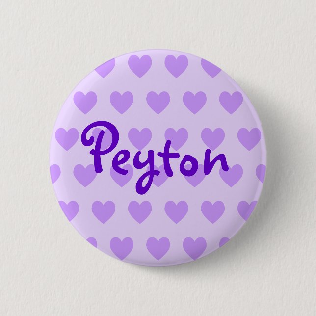 Bóton Redondo 5.08cm Peyton em Roxo (Frente)