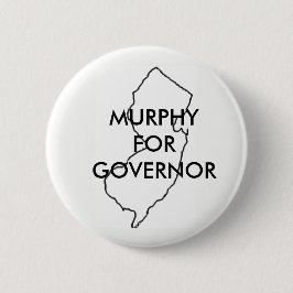Bóton Redondo 5.08cm Phil Murphy para o Governador de Nova Jersey 2021