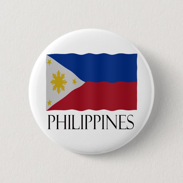 Bóton Redondo 5.08cm Philippines flag (Frente)