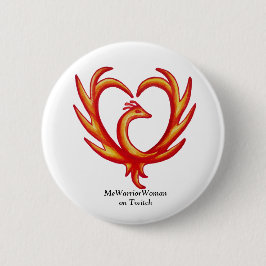 Bóton Redondo 5.08cm Phoenix Heart, MeWarriorWoman no Twitch