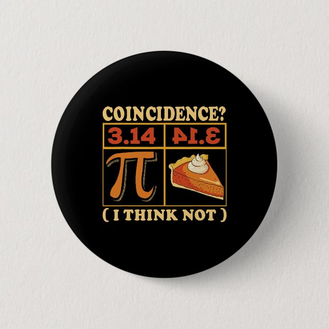 Bóton Redondo 5.08cm Pi 3.14 Pi Happy Pi Day Math Student (Frente)