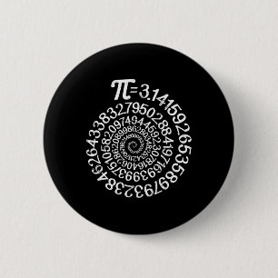 Bóton Redondo 5.08cm Pi = 3,14 Ste Do Geek De Ciência Da Matemática Esp