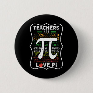 Bóton Redondo 5.08cm Pi Day 3.14 Professores Adoram Pi Professores De M