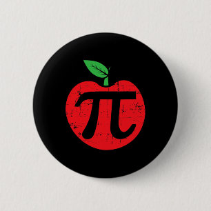 Bóton Redondo 5.08cm Pi Day Apple Pie Pun 3.14 Cute Math Lover Professo