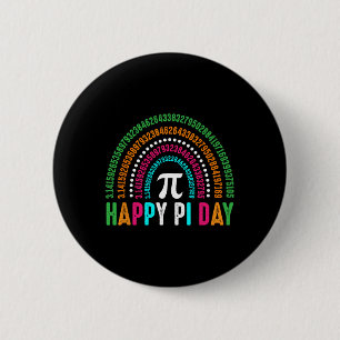 Bóton Redondo 5.08cm Pi Day Celebração Ciência da Matemática Engraçado
