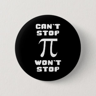 Bóton Redondo 5.08cm Pi não consegue parar o Geek do Nerd matemático no