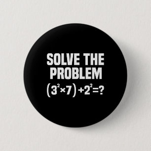 Bóton Redondo 5.08cm Piada 67 Meme Matemática Seis Sete Professor Brain