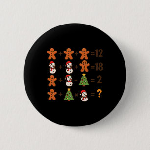 Bóton Redondo 5.08cm Piadas de Matemática 67 Ordem Operação Natal Matem