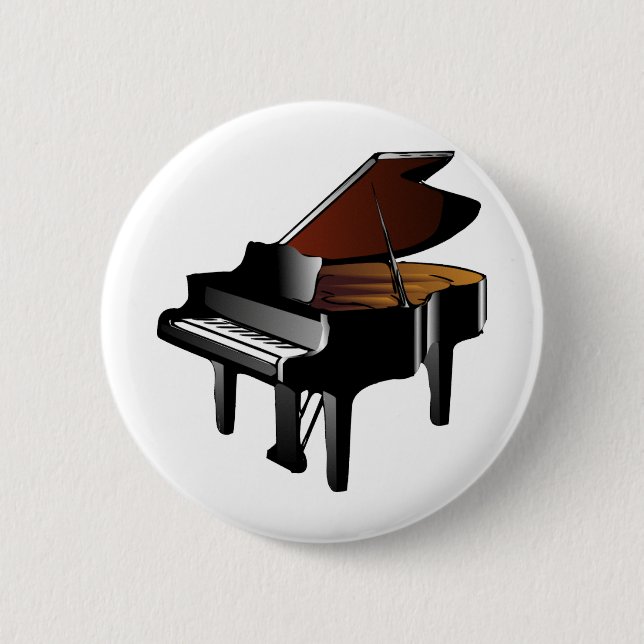 Bóton Redondo 5.08cm Piano de cauda (Frente)
