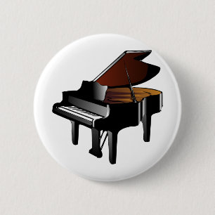 Bóton Redondo 5.08cm Piano de cauda