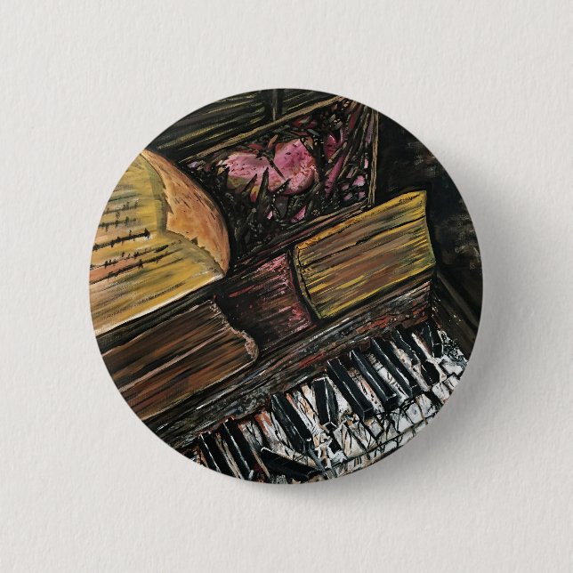Bóton Redondo 5.08cm Piano quebrado (Frente)
